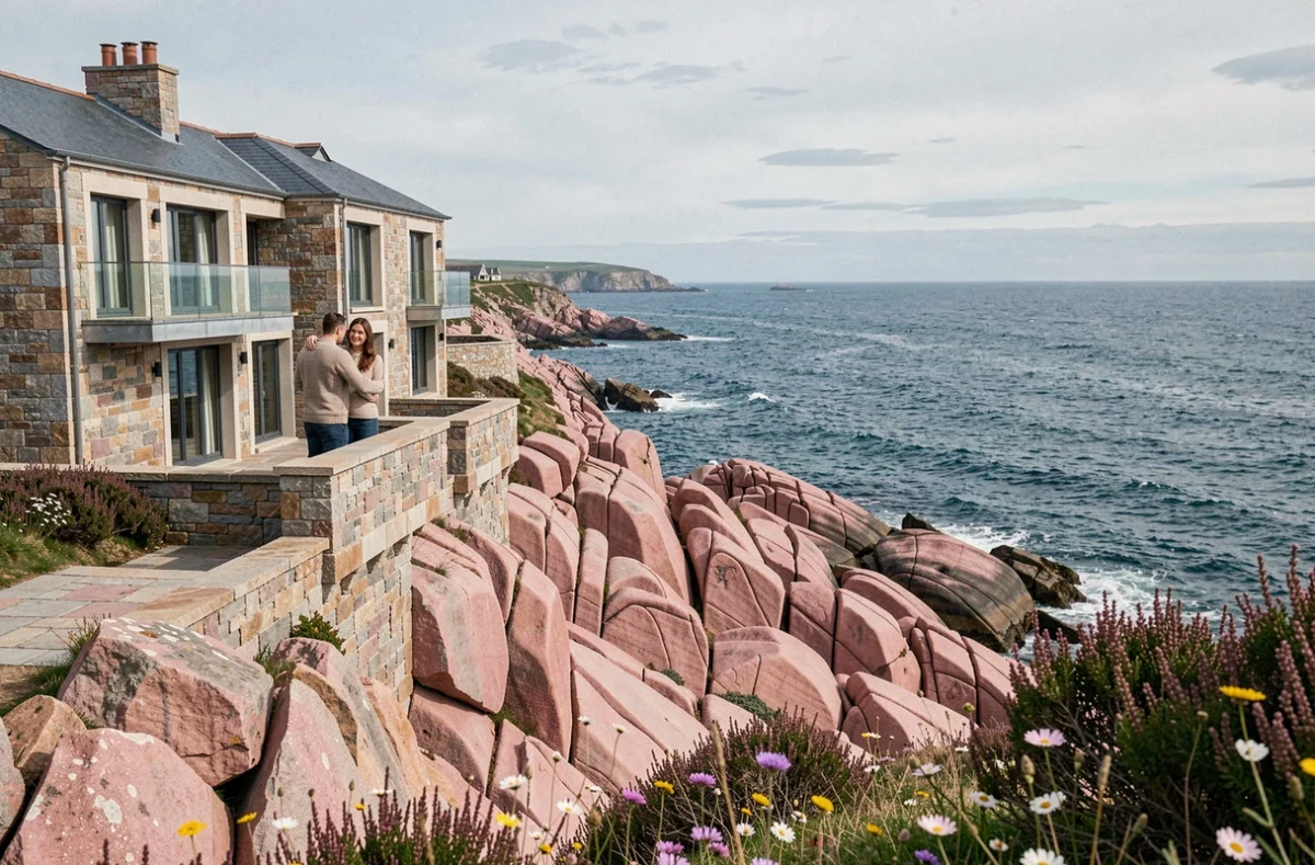 Hôtel Les Bassans à Perros-Guirec avec vue sur la Côte de Granit Rose et l'Atlantique